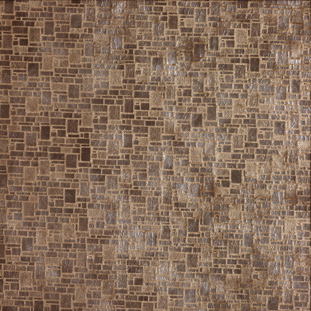 Brown and gray patterned tile design
