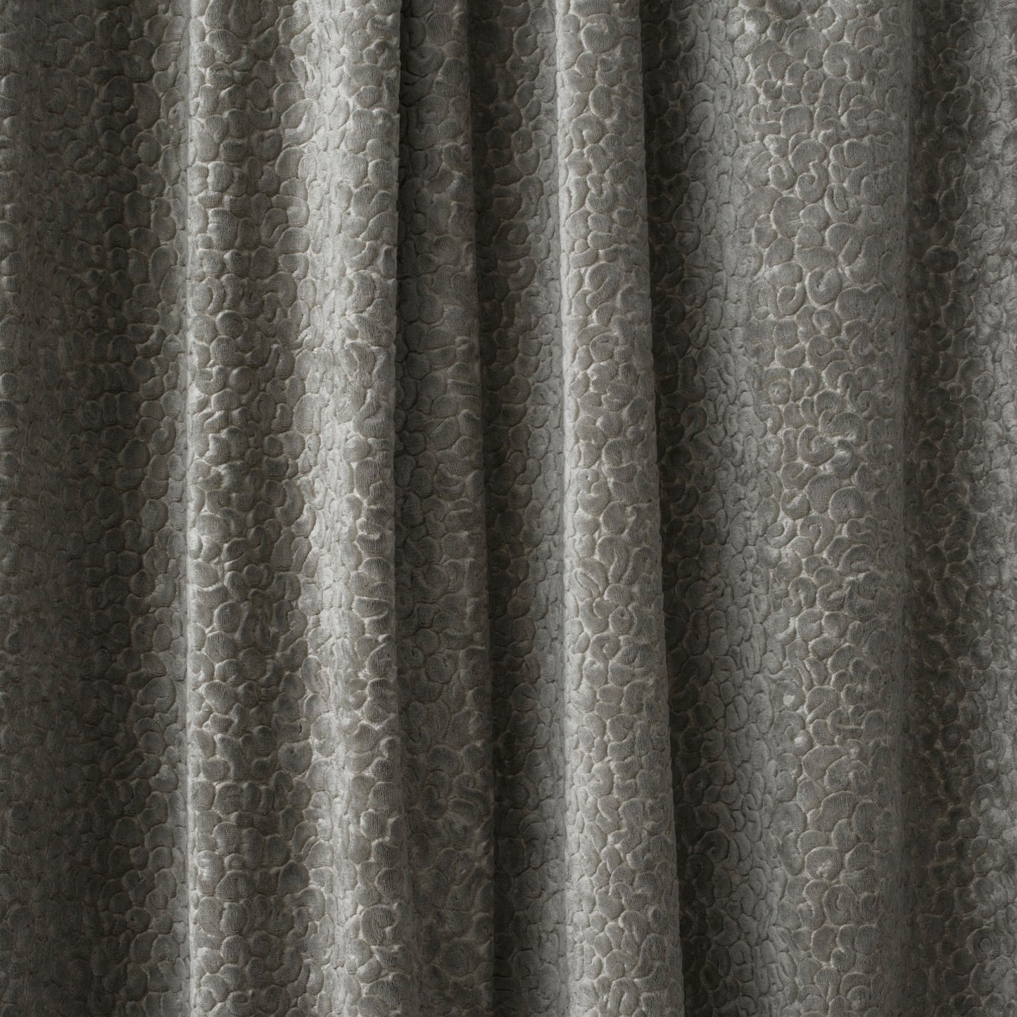 Close-up of textured gray fabric with a pattern