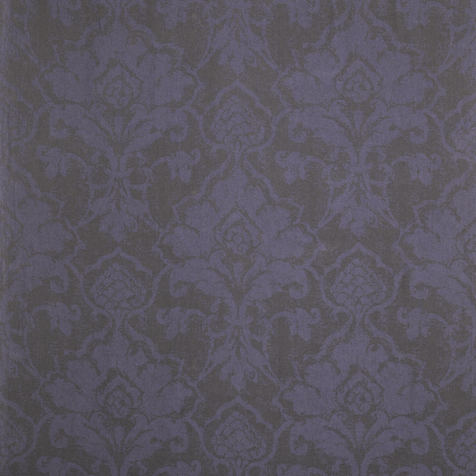 Patterned fabric swatch with a dark blue and gray design