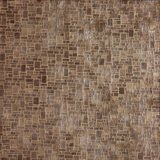 Brown and gray patterned tile design
