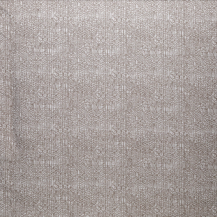 Textured roller blind with geometric pattern in gray tones