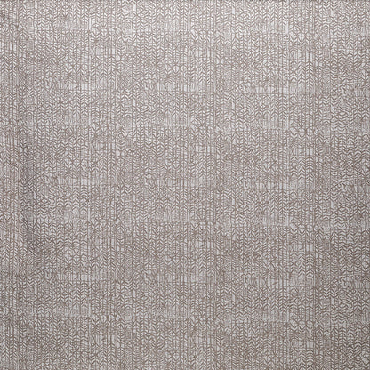 Textured roller blind with geometric pattern in gray tones
